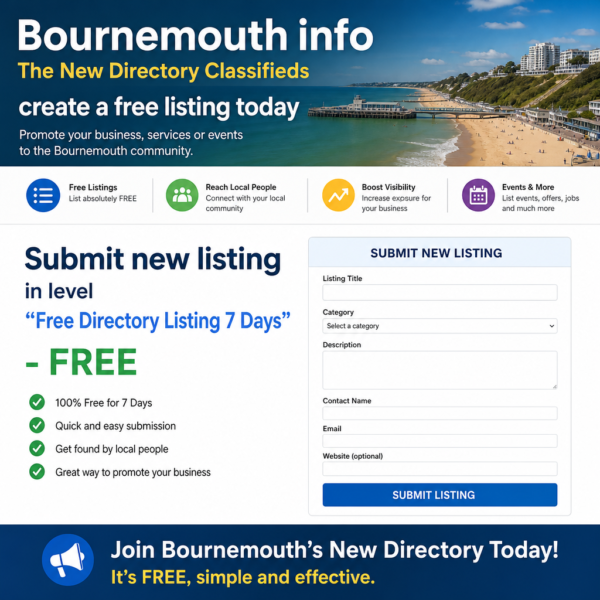 Free Directory Listing – Get Your Business Seen on Bournemouth.info