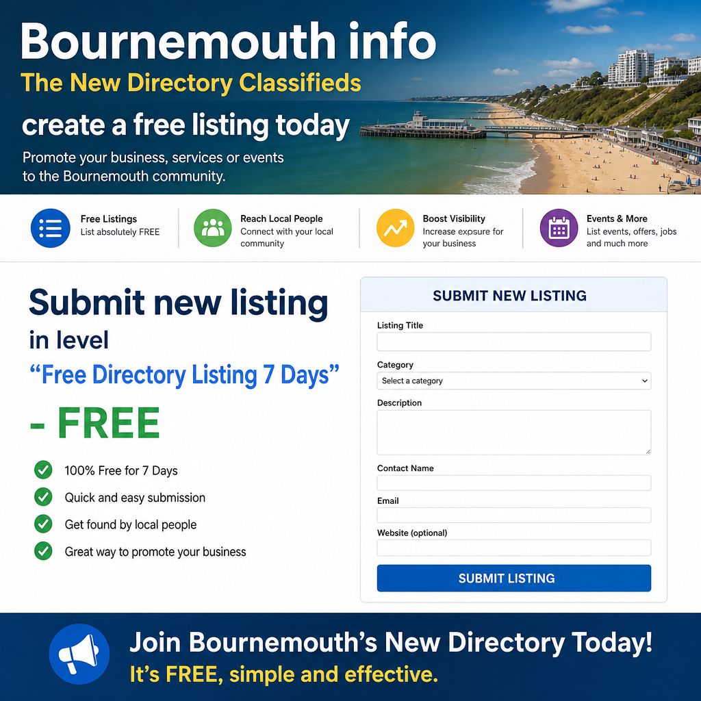 Free Directory Listing – Get Your Business Seen on Bournemouth.info